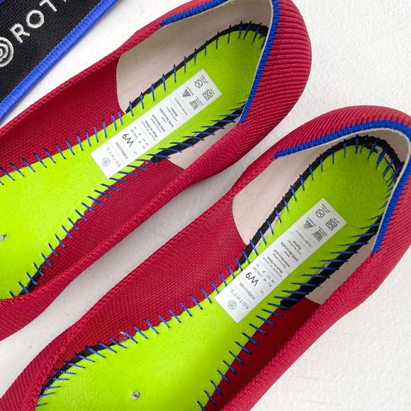 Rothy's The Point Bright Red Women's Size 9 - Picture 11 of 11